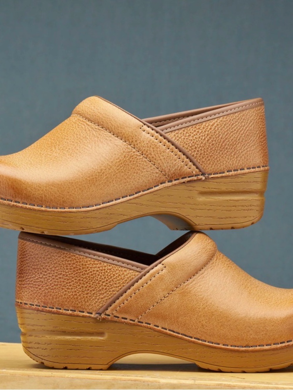 Dansko Professional Clogs in Distressed Honey